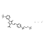 CAS#: 84030-06-8, Hydrogen sodium 5-oxo-4-[(4-{[2-(sulfonatooxy)ethyl]sulfonyl}phenyl)diazenyl]-1-(3-sulfonatophenyl)-4,5-dihydro-1H-pyrazole-3-carboxylate (1:2:1)