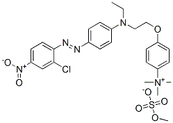 CAS#: 84041-72-5, 4-[2-[[4-[(2-Chloro-4-Nitrophenyl)Azo]Phenyl]Ethylamino]Ethoxy]-N,N,N-Trimethylanilinium Methyl Sulphate