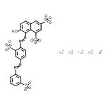 CAS 登录号：84051-89-8， 氢钠7-羟基-8-({4-[(3-膦酸基苯基)偶氮]-2-磺酸苯基}偶氮)-1,3-萘二磺酸酯(1:4:1)