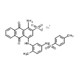 CAS#: 84057-97-6, Sodium 1-amino-4-[(2-methyl-5-{[(4-methylphenyl)sulfonyl]amino}phenyl)amino]-9,10-dioxo-9,10-dihydro-2-anthracenesulfonate