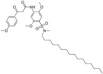 CAS#: 84100-62-9, N-[4-(N-Hexadecyl-N-Methylsulphamoyl)-2,5-Dimethoxyphenyl]-3-(4-Methoxyphenyl)-3-Oxopropionamide
