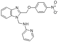 CAS#: 84138-23-8, 2-((4-Nitrophenoxy)Methyl)-N-2-Pyridinyl-1H-Benzimidazole-1-Methanamine