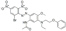 CAS#: 84145-45-9, N-[2-[(2-Bromo-4,6-Dinitrophenyl)Azo]-5-[Ethyl(2-Phenoxyethyl)Amino]-4-Methoxyphenyl]Acetamide
