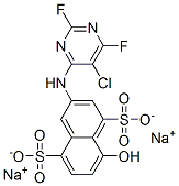 CAS#: 84145-63-1, Disodium 3-[(5-Chloro-2,6-Difluoro-4-Pyrimidinyl)Amino]-8-Hydroxynaphthalene-1,5-Disulphonate