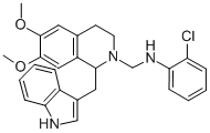 CAS#: 84218-37-1, 3,4-Dihydro-N-(2-Chlorophenyl)-6,7-Dimethoxy-1-(1H-Indol-3-Ylmethyl)-2(1H)-Isoquinolinemethanamine