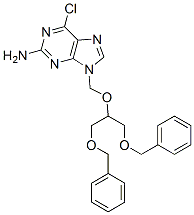 CAS#: 84222-47-9, 9-[1,3-Bis(phenylmethoxy)propan-2-yloxymethyl]-6-chloropurin-2-amine