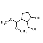 CAS#: 84231-15-2, 3-(Dimethoxymethyl)-2-(hydroxymethyl)cyclopentanol