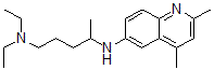 CAS 登录号:84264-44-8, N'-(2,4-二甲基喹啉-6-基)-N,N-二乙基-戊烷-1,4-二胺