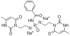 CAS 登录号：84295-09-0， [(苯甲酰基氨基)-[2-(4-甲基-2,6-二氧代-3H-嘧啶-1-基)乙基次氮基]磷酰]-[2-(4-甲基-2,6-二氧代-3H-嘧啶-1-基)乙基]亚胺二钠