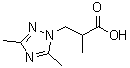 CAS#: 842977-00-8, 3-(3,5-Dimethyl-1H-1,2,4-triazol-1-yl)-2-methylpropanoic acid