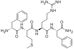 CAS 登录号：84313-42-8， H-D-苯丙氨酰-蛋氨酰-精氨酰-苯丙氨酰胺
