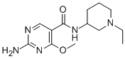 CAS#: 84332-20-7, 2-Amino-N-(1-Ethyl-3-Piperidyl)-4-Methoxy-5-Pyrimidinecarboxamide