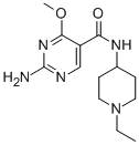 CAS#: 84332-23-0, 2-Amino-N-(1-Ethyl-4-Piperidyl)-4-Methoxy-5-Pyrimidinecarboxamide
