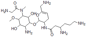 CAS 登录号：84373-74-0， 4-N-甘氨酰赖霉素