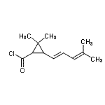 CAS#: 84386-03-8, 2,2-Dimethyl-3-[(1E)-4-methyl-1,3-pentadien-1-yl]cyclopropanecarbonyl chloride