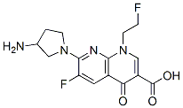 CAS#: 84424-24-8, 7-(3-Aminopyrrolidin-1-Yl)-6-Fluoro-1-(2-Fluoroethyl)-4-Oxo-1,8-Naphthyridine-3-Carboxylic Acid