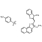 CAS#: 84434-30-0, 3-Ethyl-2-[(3-methyl-1,3-benzothiazol-2(3H)-ylidene)methyl]naphtho[2,1-d][1,3]thiazol-3-ium 4-methylbenzenesulfonate