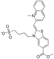 CAS#: 84434-35-5, 2-[[5-(Methoxycarbonyl)-3-(4-Sulphonatobutyl)-3H-Benzothiazol-2-Ylidene]Methyl]-1-Methylquinolinium