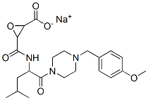 CAS#: 84456-40-6, Sodium 3-[[1-[4-[(4-Methoxyphenyl)Methyl]Piperazin-1-Yl]-4-Methyl-1-Oxo-Pentan-2-Yl]Carbamoyl]Oxirane-2-Carboxylate