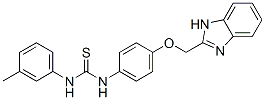 CAS 登录号：84484-03-7， 3-[4-(1H-苯并咪唑-2-基甲氧基)苯基]-1-(3-甲基苯基)硫脲
