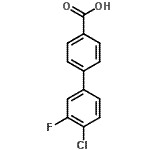 CAS#: 844878-86-0, 4'-Chloro-3'-fluoro-4-biphenylcarboxylic acid