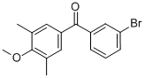 CAS#: 844879-47-6, 3-Bromo-3',5'-Dimethyl-4'-Methoxybenzophenone