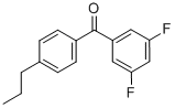 CAS 登录号：844885-12-7， 3,5-二氟-4'-正丙基二苯甲酮