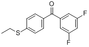 CAS#: 844885-23-0, 3,5-Difluoro-4'-(Ethylthio)Benzophenone