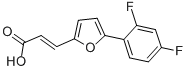 CAS 登录号：844891-16-3， 3-[5-(2,4-二氟苯基)-2-呋喃基]丙烯酸