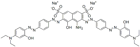 CAS#: 84522-01-0, Disodium 4-Amino-3,6-Bis[[4-[[4-(Diethylamino)-2-Hydroxyphenyl]Azo]Phenyl]Azo]-5-Hydroxynaphthalene-2,7-Disulphonate