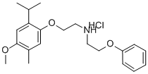CAS 登录号：84541-58-2， 2-(4-甲氧基-5-甲基-2-丙-2-基苯氧基)-N-(2-苯氧基乙基)乙胺盐酸盐