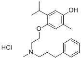 CAS#: 84541-77-5, 2-Methyl-4-[2-(Methyl-(3-Phenylpropyl)Amino)Ethoxy]-5-Propan-2-Ylphenol Hydrochloride