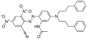 CAS#: 84560-14-5, N-[5-[Bis(3-Phenylpropyl)Amino]-2-[(2-Cyano-4,6-Dinitrophenyl)Azo]Phenyl]Acetamide