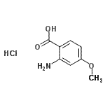 CAS#: 84575-26-8, 2-Amino-4-methoxybenzoic acid hydrochloride (1:1)