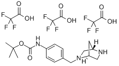 CAS 登录号：845866-71-9， (1S,4S)-(+)-[4-(2,5-二氮杂-双环[2.2.1]庚-2-基甲基)-苯基]-氨基甲酸叔丁酯二(三氟甲基乙酸盐)