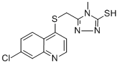 CAS#: 845885-91-8, 5-[[(7-Chloro-4-Quinolinyl)Sulfanyl]Methyl]-4-Methyl-4H-1,2,4-Triazole-3-Thiol