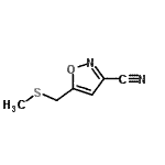 CAS#: 84654-34-2, 5-[(Methylsulfanyl)methyl]-1,2-oxazole-3-carbonitrile