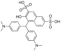 CAS#: 84674-88-4, 4-[Bis[4-(Dimethylamino)Phenyl]Methyl]-3-Hydroxynaphthalene-2,7-Disulphonic Acid