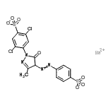 CAS#: 84681-81-2, Barium 2,5-dichloro-4-{3-methyl-5-oxo-4-[(4-sulfonatophenyl)diazenyl]-4,5-dihydro-1H-pyrazol-1-yl}benzenesulfonate