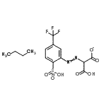 CAS#: 84696-91-3, butane; 3-hydroxy-3-oxo-2-[2-sulfo-5-(trifluoromethyl)phenyl]azo-propanoate
