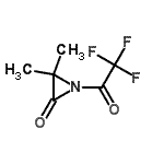 CAS 登录号：84758-80-5， 3,3-二甲基-1-(三氟乙酰基)-2-氮丙啶酮