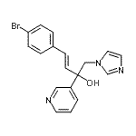 CAS 登录号:847670-72-8, (3E)-4-(4-溴苯基)-1-(1H-咪唑-1-基)-2-(3-吡啶基)-3-丁烯-2-醇