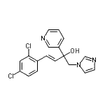 CAS 登录号：847670-73-9， (3E)-4-(2,4-二氯苯基)-1-(1H-咪唑-1-基)-2-(3-吡啶基)-3-丁烯-2-醇