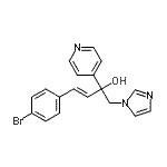 CAS#: 847670-81-9, (3E)-4-(4-Bromophenyl)-1-(1H-imidazol-1-yl)-2-(4-pyridinyl)-3-buten-2-ol