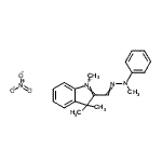 CAS#: 84788-03-4, 1,3,3-Trimethyl-2-[methyl(phenyl)carbonohydrazonoyl]-3H-indolium nitrate