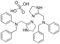 CAS 登录号：84803-70-3， 二(N-苄基-4,5-二氢-N-苯基-1H-咪唑-2-甲胺)硫酸盐
