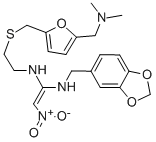 CAS 登录号：84845-75-0， N-(1,3-苯并二氧戊环-5-基甲基)-N'-[2-[[5-[(二甲基氨基)甲基]糠基]硫代]乙基]-2-硝基乙烯亚基二胺