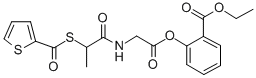 CAS#: 84856-28-0, N-(1-Oxo-2-((2-Thienylcarbonyl)Thio)Propyl)-Glycine 2-(Ethoxycarbonyl)Phenyl Ester