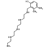 CAS 登录号：84878-45-5， 2-(13-氨基-2,5,8,11-四氮杂十三碳-1-基)-3,4-二甲基苯酚