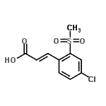CAS#: 849035-82-1, (2E)-3-[4-Chloro-2-(methylsulfonyl)phenyl]acrylic acid